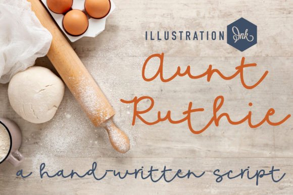 Aunt Ruthie: A Handwritten Font with Warmth and Character