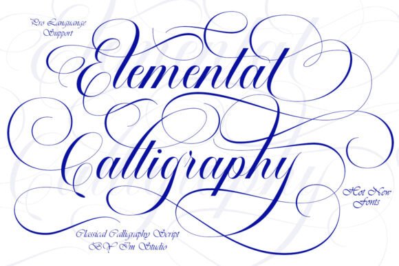 Elemental Calligraphy: Where Copperplate Charm Meets Modern Design