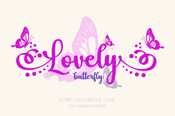 Enchanting Elegance: The Magic of the Lovely Butterfly Script Font
