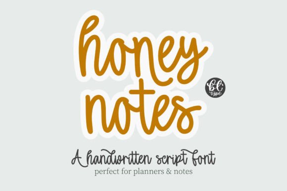 Honey Notes: The Cozy Script Font for Planners & Personal Touches