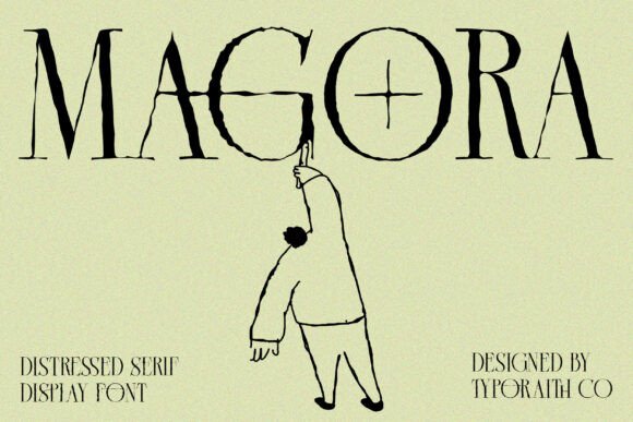 Magora: Where Distressed Edges Meet Modern Serif Elegance
