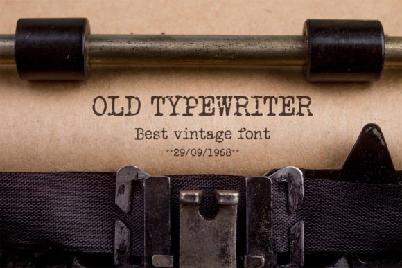 Old Typewriter: The Slab Serif Font with Vintage Character
