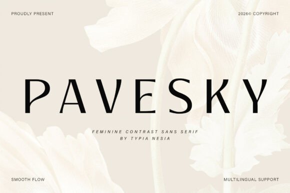 Pavesky: The Sans Serif Font for Modern Luxury Branding