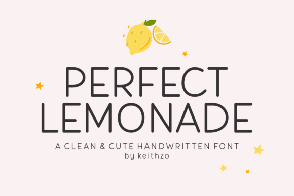 Perfect Lemonade: The Font That Feels Like a Sun-Drenched Afternoon