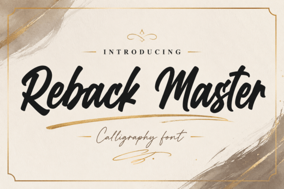 Reback Master: The Bold Script Font for Modern Branding