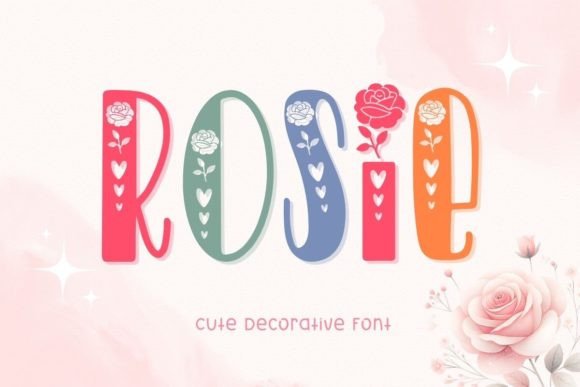 Rosie: A Charming Typeface for Whimsical and Heartfelt Designs