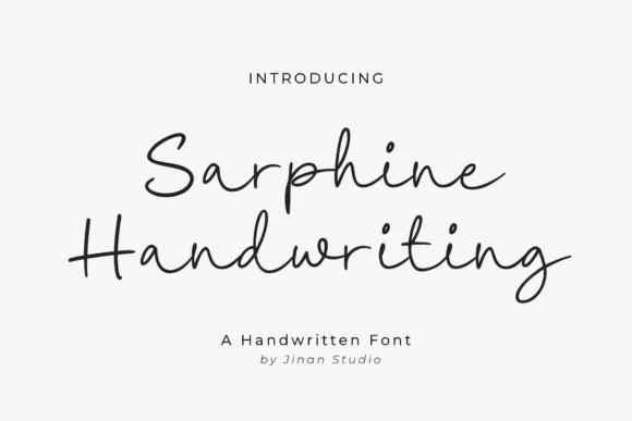 Sarphine: A Handwritten Font That Balances Charm and Clarity