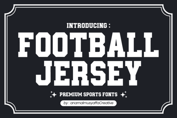 The Football Jersey Typeface: Score Big with Bold Typography