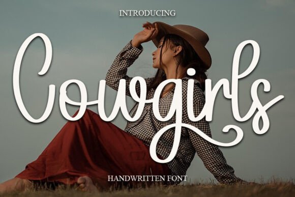 The Sweet, Cursive Charm of Cowgirls for Creative Projects