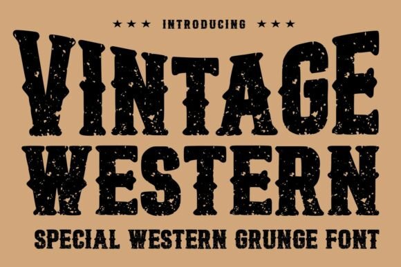 Vintage Western: The Rugged Typeface for Authentic Branding